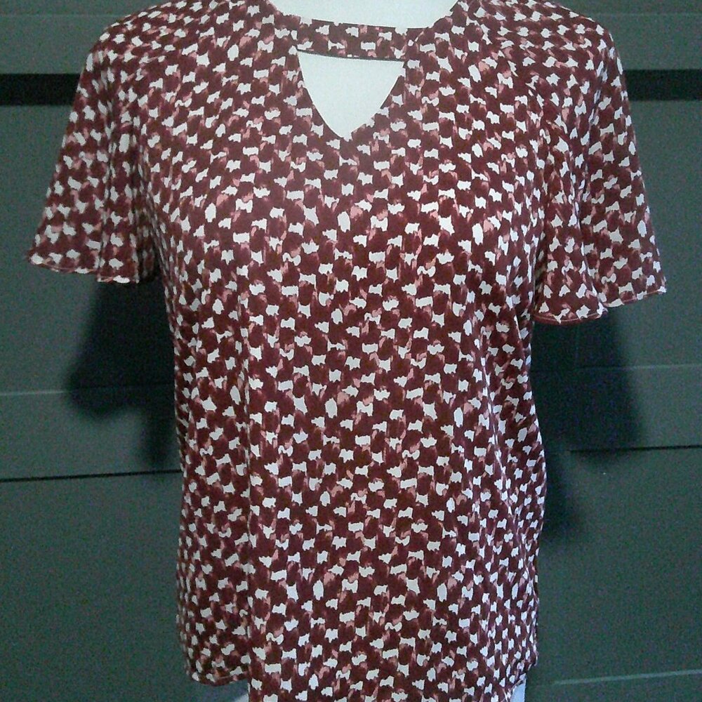 Banana Republic Keyhole Blouse sz S